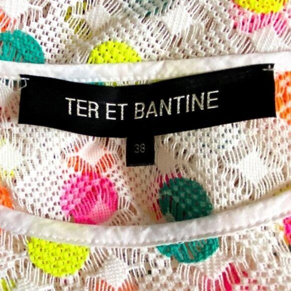 Ter et Bantine Multicolor Dot Knit Dress Cream 38 Made in Italy - Picture 5 of 16